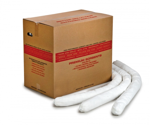 Oil Only Sorbent Socks 3"X4' - 12 per box